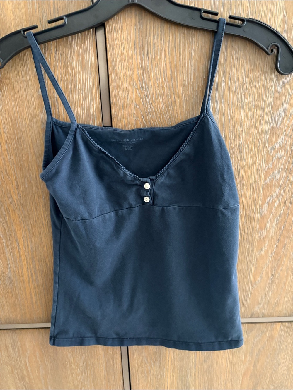 Brandy Melville Navy Blue Spaghetti Strap Tank Top